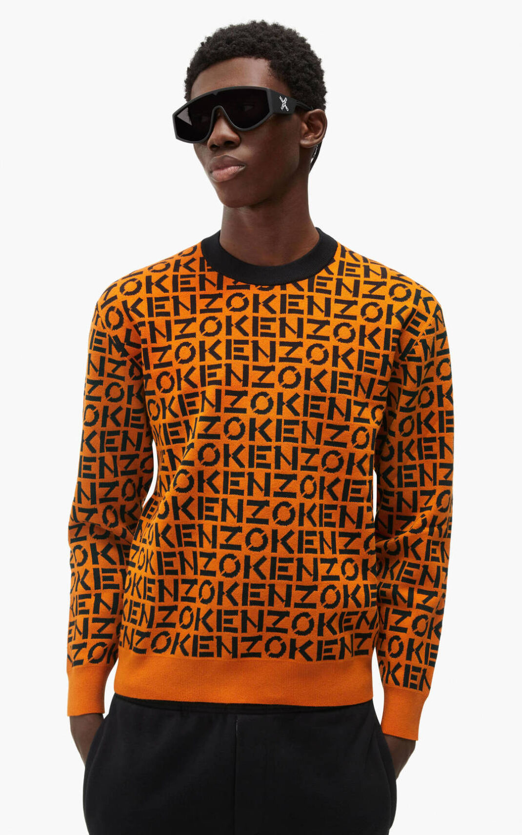 Jerseys Kenzo Sport monogram Hombre Naranjas Oscuro - SKU.3659792